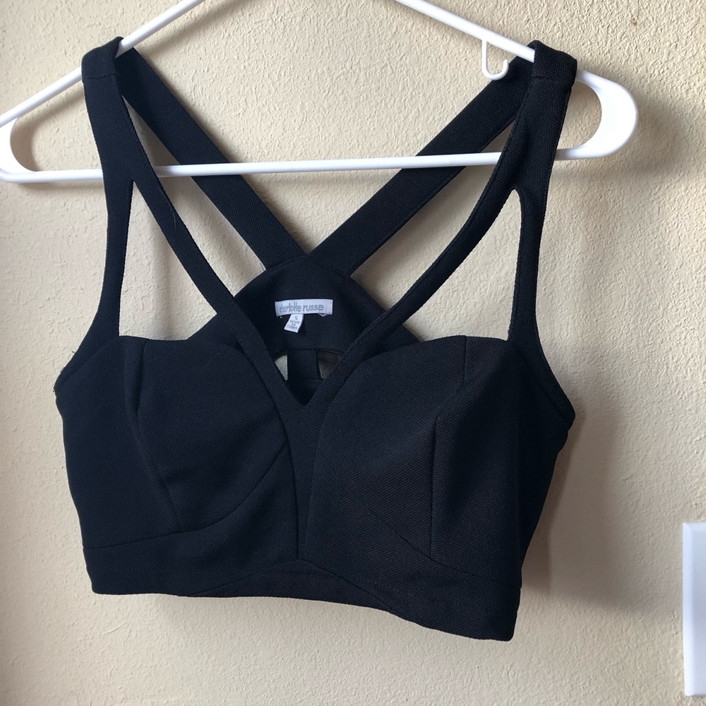 Charlotte Russe strappy bra top